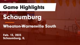 Schaumburg  vs Wheaton-Warrenville South  Game Highlights - Feb. 13, 2023