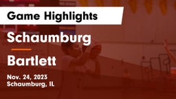 Schaumburg  vs Bartlett  Game Highlights - Nov. 24, 2023