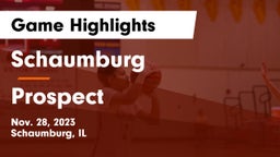 Schaumburg  vs Prospect  Game Highlights - Nov. 28, 2023