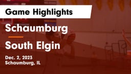 Schaumburg  vs South Elgin  Game Highlights - Dec. 2, 2023