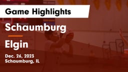Schaumburg  vs Elgin  Game Highlights - Dec. 26, 2023