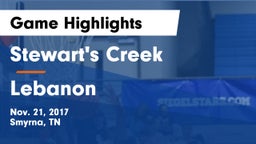 Stewart's Creek  vs Lebanon  Game Highlights - Nov. 21, 2017
