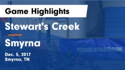 Stewart's Creek  vs Smyrna  Game Highlights - Dec. 5, 2017