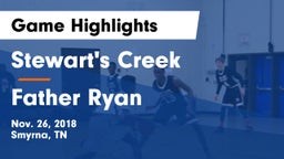 Stewart's Creek  vs Father Ryan  Game Highlights - Nov. 26, 2018