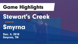 Stewart's Creek  vs Smyrna  Game Highlights - Dec. 4, 2018