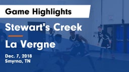 Stewart's Creek  vs La Vergne  Game Highlights - Dec. 7, 2018