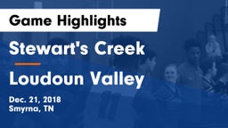 Stewart's Creek  vs Loudoun Valley  Game Highlights - Dec. 21, 2018