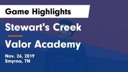 Stewart's Creek  vs Valor Academy Game Highlights - Nov. 26, 2019