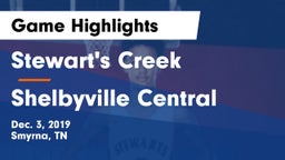 Stewart's Creek  vs Shelbyville Central  Game Highlights - Dec. 3, 2019