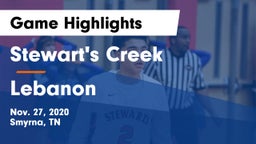Stewart's Creek  vs Lebanon  Game Highlights - Nov. 27, 2020