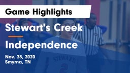 Stewart's Creek  vs Independence  Game Highlights - Nov. 28, 2020