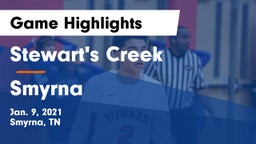 Stewart's Creek  vs Smyrna  Game Highlights - Jan. 9, 2021