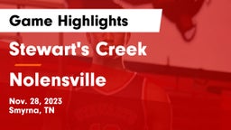 Stewart's Creek  vs Nolensville  Game Highlights - Nov. 28, 2023