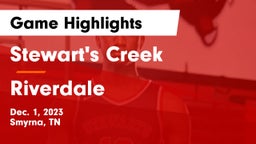 Stewart's Creek  vs Riverdale  Game Highlights - Dec. 1, 2023