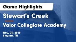 Stewart's Creek  vs Valor Collegiate Academy Game Highlights - Nov. 26, 2019