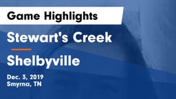 Stewart's Creek  vs Shelbyville Game Highlights - Dec. 3, 2019