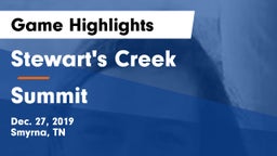 Stewart's Creek  vs Summit  Game Highlights - Dec. 27, 2019