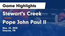 Stewart's Creek  vs Pope John Paul II  Game Highlights - Nov. 23, 2020