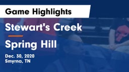 Stewart's Creek  vs Spring Hill  Game Highlights - Dec. 30, 2020