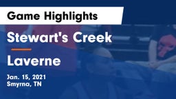 Stewart's Creek  vs Laverne  Game Highlights - Jan. 15, 2021