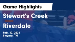 Stewart's Creek  vs Riverdale  Game Highlights - Feb. 12, 2021