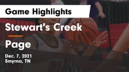 Stewart's Creek  vs Page  Game Highlights - Dec. 7, 2021