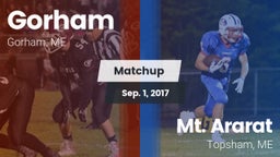 Matchup: Gorham  vs. Mt. Ararat  2017