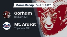 Recap: Gorham  vs. Mt. Ararat  2017