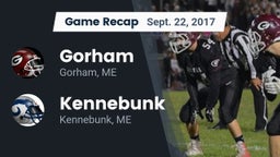 Recap: Gorham  vs. Kennebunk  2017