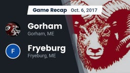 Recap: Gorham  vs. Fryeburg  2017