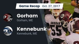 Recap: Gorham  vs. Kennebunk  2017