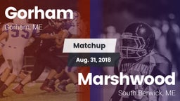 Matchup: Gorham  vs. Marshwood  2018