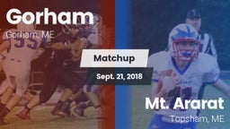 Matchup: Gorham  vs. Mt. Ararat  2018