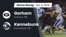 Recap: Gorham  vs. Kennebunk  2018