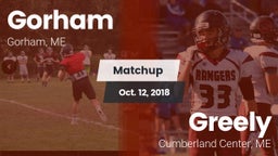 Matchup: Gorham  vs. Greely  2018