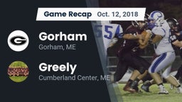 Recap: Gorham  vs. Greely  2018