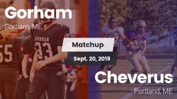 Matchup: Gorham  vs. Cheverus  2019