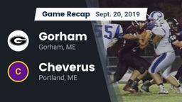 Recap: Gorham  vs. Cheverus  2019