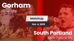 Matchup: Gorham  vs. South Portland  2019