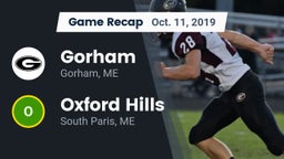 Recap: Gorham  vs. Oxford Hills  2019