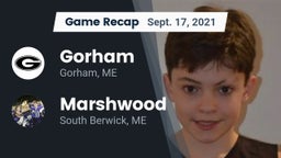 Recap: Gorham  vs. Marshwood  2021