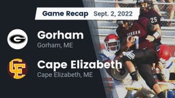 Recap: Gorham  vs. Cape Elizabeth  2022