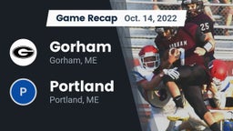 Recap: Gorham  vs. Portland  2022