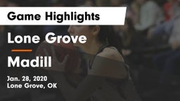 Lone Grove  vs Madill Game Highlights - Jan. 28, 2020