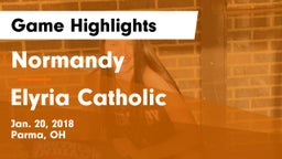 Normandy  vs Elyria Catholic  Game Highlights - Jan. 20, 2018