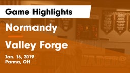 Normandy  vs Valley Forge  Game Highlights - Jan. 16, 2019