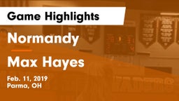 Normandy  vs Max Hayes   Game Highlights - Feb. 11, 2019