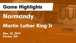 Normandy  vs Martin Luther King Jr  Game Highlights - Nov. 22, 2019
