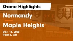 Normandy  vs Maple Heights  Game Highlights - Dec. 14, 2020
