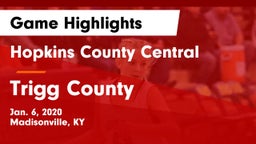 Hopkins County Central  vs Trigg County  Game Highlights - Jan. 6, 2020